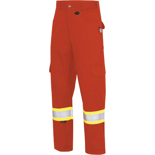 7765 Pantalon cargo de s&eacute;curit&eacute; haute visibilit&eacute; r&eacute;sistant aux arcs &eacute;lectriques FR-Tech 88/12, 30, x 32, Orange haute visibilit&eacute;, 10 cal/cm² Air Extreme Inc.