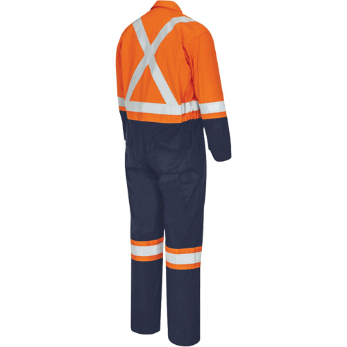 7702BB Combinaison de s&eacute;curit&eacute; FR-Tech 2 tons, Taille 36, Bleu marin/Orange, 10 cal/cm² Air Extreme Inc.