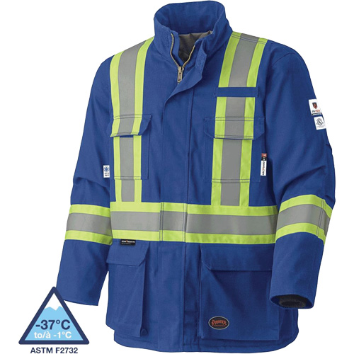 5523 Manteau de s&eacute;curit&eacute; ignifuge, Petit, Bleu royal, 58 cal/cm² Air Extreme Inc.