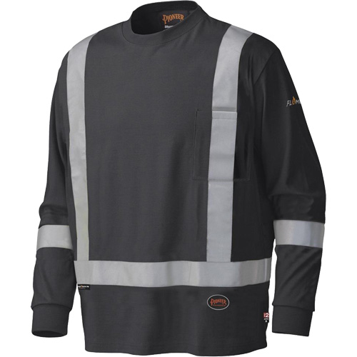 340SFA Chemise de s&eacute;curit&eacute; &agrave; manches longues ignifuge, Petit, Noir Air Extreme Inc.