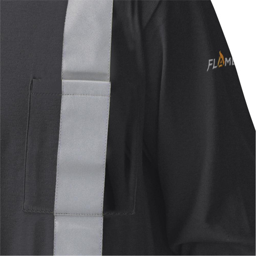 340SFA Chemise de s&eacute;curit&eacute; &agrave; manches longues ignifuge, Petit, Noir Air Extreme Inc.