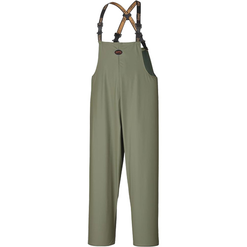 D7020 Dry King&reg; Stretch Bib Pants, X-Small, Polyurethane, Green Air Extreme Inc.