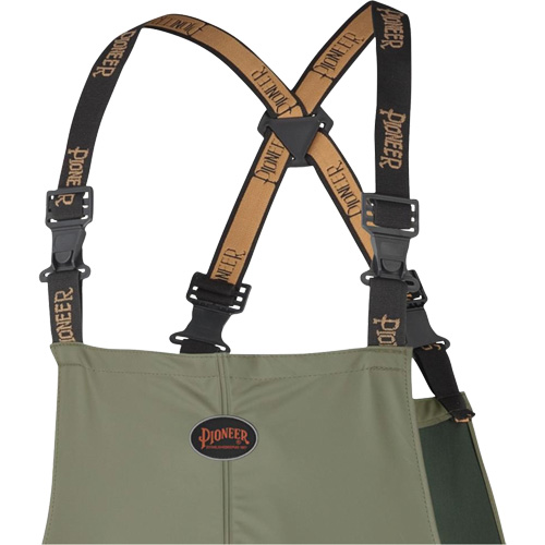 D7020 Dry King&reg; Stretch Bib Pants, X-Small, Polyurethane, Green Air Extreme Inc.