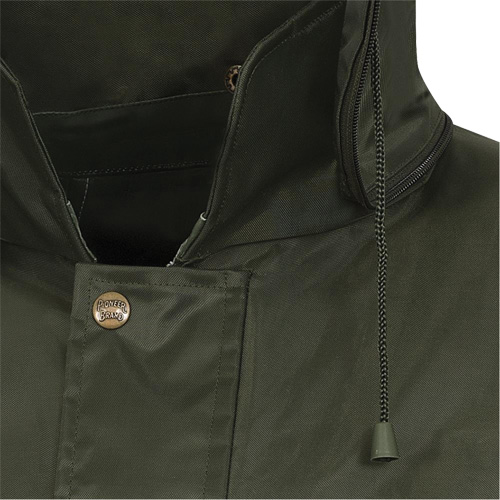 D8120J Nailhead Ripstop Tree Planter Hooded Jacket, Polyester/PVC, X-Small, Green Air Extreme Inc.