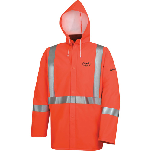 576J High-Visibility FR Rain Jacket, Small, High Visibility Orange Air Extreme Inc.