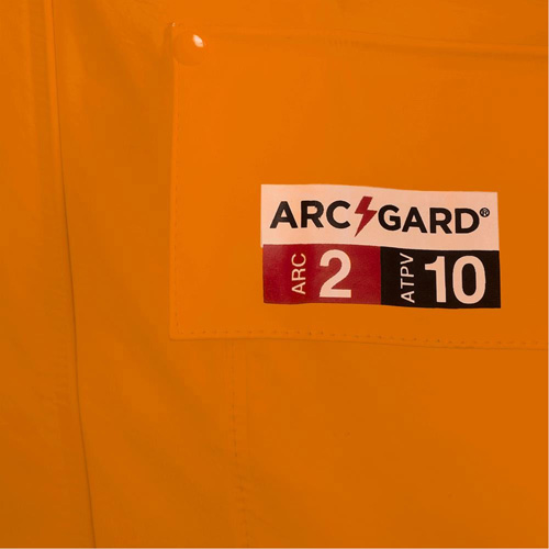5880 Manteau de pluie ignifuge et protection contre les &eacute;clats d'arc &eacute;lectrique, T-petit, Orange haute visibilit&eacute;, 10 cal/cm² Air Extreme Inc.