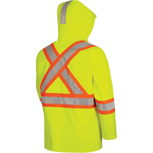 5881 Manteau de pluie ignifuge et protection contre les &eacute;clats d'arc &eacute;lectrique, T-petit, Jaune haute visibilit&eacute;, 10 cal/cm² Air Extreme Inc.