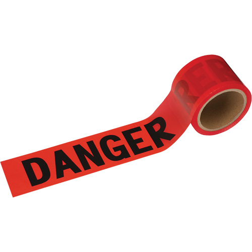 388 Danger Tape, Bilingual, 3" W x 200' L, 1.5 mils, Black on Red Air Extreme Inc.