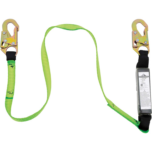 SA-5400-6 Shock Absorbing Lanyard, 6', Snap Hook Center, Snap Hook Leg Ends, Polyester Air Extreme Inc.