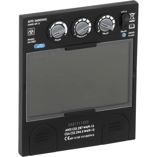 Filtre dobscurcissement automatique large &agrave; intensit&eacute; variable Advantage Plus, 5-1/4" la x 4-1/2" h Champ de vision, Pour utilisation avec S26200 Air Extreme Inc.