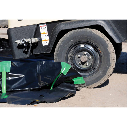 Ultra-Containment Berm&reg;, 179 US gal. Capacity, 4' W x 6' L x 12" H, Stake Wall Air Extreme Inc.