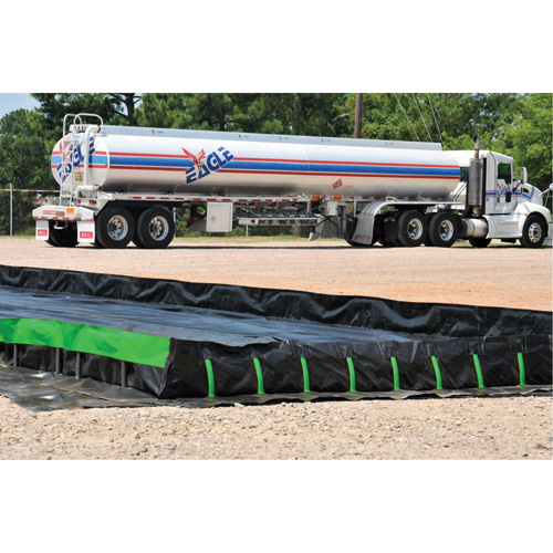 Ultimate Copolymer 2000 Ultra-Containment Berm&reg;, 5385 US gal. Capacity, 12' W x 60' L x 12" H, Hinge Bracket Air Extreme Inc.