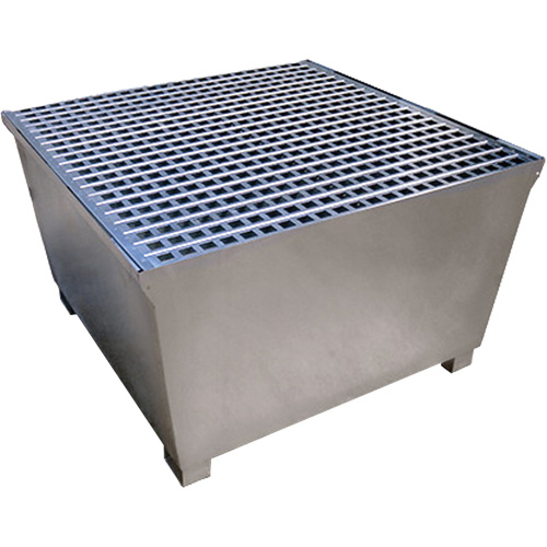Steel Ultra-IBC Spill Pallet&reg;, 370 US gal. Spill Capacity, 57.6" x 34.7" x 56.9" Air Extreme Inc.
