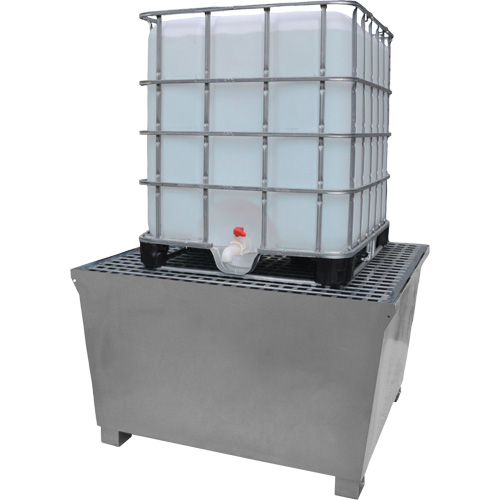 Steel Ultra-IBC Spill Pallet&reg;, 370 US gal. Spill Capacity, 57.6" x 34.7" x 56.9" Air Extreme Inc.