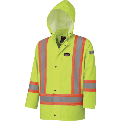 5894 Flame Resistant Waterproof Jacket, 2X-Large, High Visibility Lime-Yellow Air Extreme Inc.