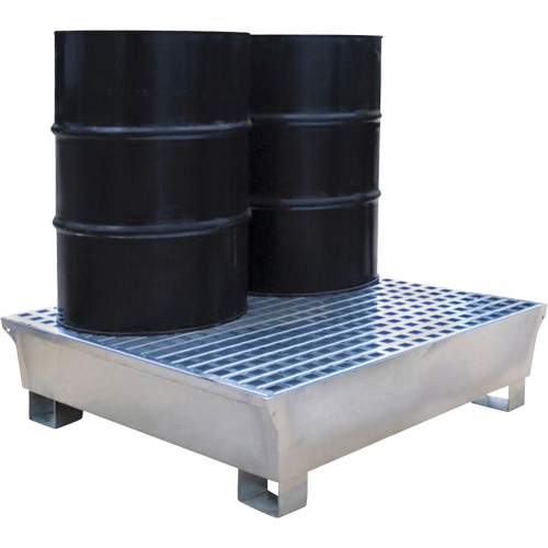 2-Drum Steel Ultra-Spill Pallet&reg;, 68 US gal. Spill Capacity, 47.2" x 31.4" x 17.4" Air Extreme Inc.