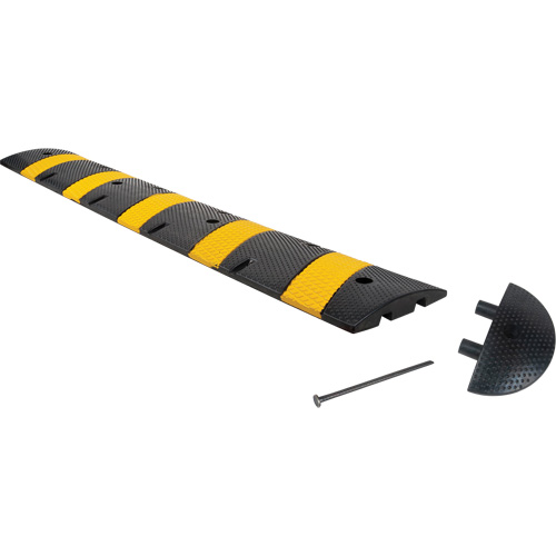 Speed Bump Kit, Rubber, 6' L x 11" W x 2" H Air Extreme Inc.