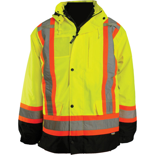 7-in-1 Jacket, Polyester, High Visibility Orange, Small Air Extreme Inc.