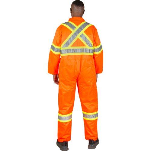 Unlined Safety Coveralls, Small, High Visibility Orange Air Extreme Inc.
