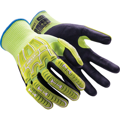 Gants r&eacute;sistants aux chocs Helix 3062IMP, 6/T-petit, Paume en Mousse de nitrile, Poignet &eacute;lastique/Poignet en tricot Air Extreme Inc.