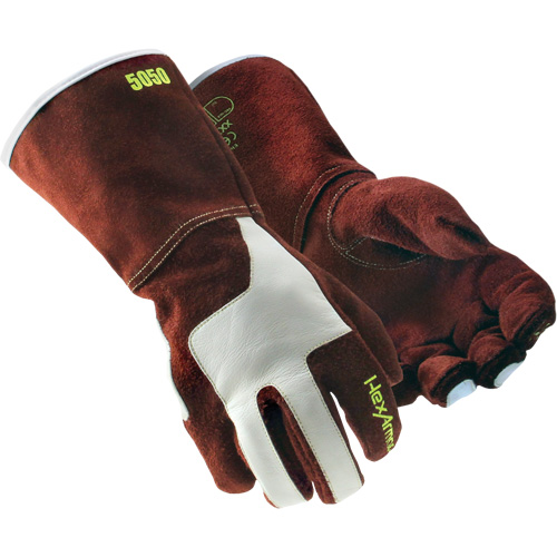 Gants de soudage HeatArmor 5050, Cuir de vache refendu, Taille Petit/7 Air Extreme Inc.