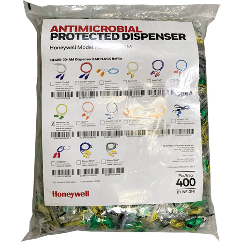 LPF-30 Earplugs Refill for HL400 Dispenser, Bulk - Polybag, Corded Air Extreme Inc.
