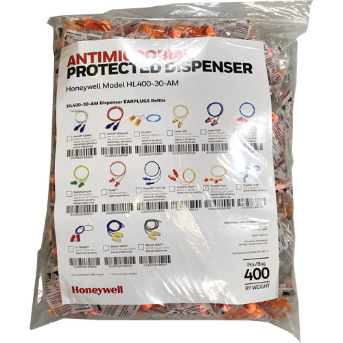 TF-30 Earplugs Refill for HL400 Dispenser, Bulk - Polybag, Corded Air Extreme Inc.