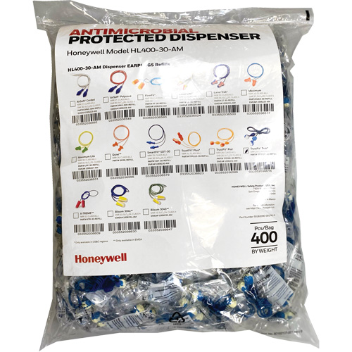 TFT-30 Earplugs Refill for HL400 Dispenser, Bulk - Polybag, Corded Air Extreme Inc.