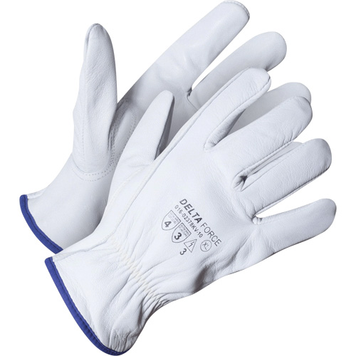 Gant de chauffeur Delta Force, 10/T-Grand, Paume en Cuir fleur de ch&egrave;vre, Kevlar Air Extreme Inc.