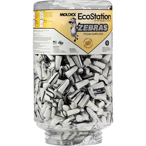 Zebras Disposable Earplugs Refill for EcoStation&reg;  Earplug Dispenser, Bulk - Canister Air Extreme Inc.