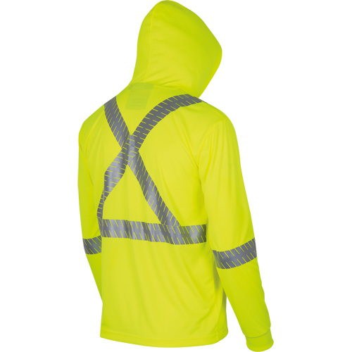 6965 Bird's-Eye Safety Hoodie, Small, High Visibility Lime-Yellow Air Extreme Inc.