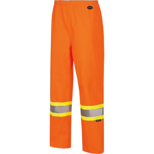 5627W Women's Waterproof Bib Pants, Polyester/Polyurethane, X-Small, High Visibility Orange Air Extreme Inc.