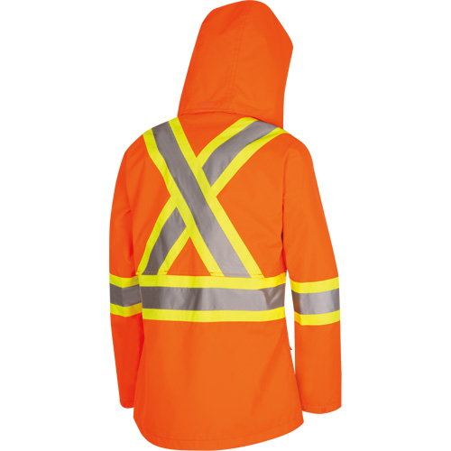 5626W The Rock Women's 300D  Quilted Safety Parka, Polyester/Polyurethane, High Visibility Orange, X-Small Air Extreme Inc.