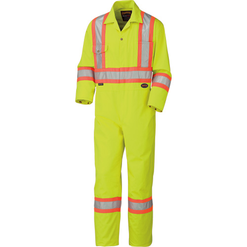 5512T High-Visibility Coveralls, 40 (Tall), High Visibility Lime-Yellow Air Extreme Inc.