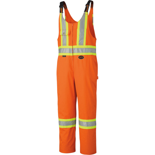6617ZT High-Visibility Safety Overalls with Leg Zippers, Poly-Cotton, 40 (Tall), High Visibility Orange Air Extreme Inc.