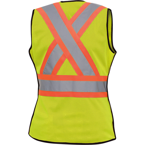 489 Veste de s&eacute;curit&eacute; d&eacute;tachable haute visibilit&eacute;, Jaune lime haute visibilit&eacute;, T-petit, Polyester Air Extreme Inc.