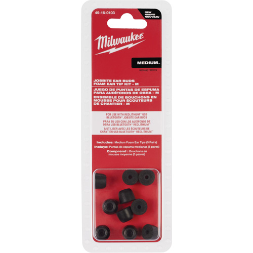 Ensemble d'embouts moyens pour bouchons d'oreilles de chantier Air Extreme Inc.