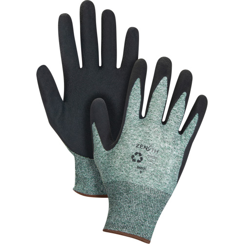 Gants &eacute;cologiques enduits &agrave; prise cr&ecirc;p&eacute;e, 10, R&ecirc;vetement Mousse de latex, Calibre 15, Enveloppe en Nylon/rPET Air Extreme Inc.