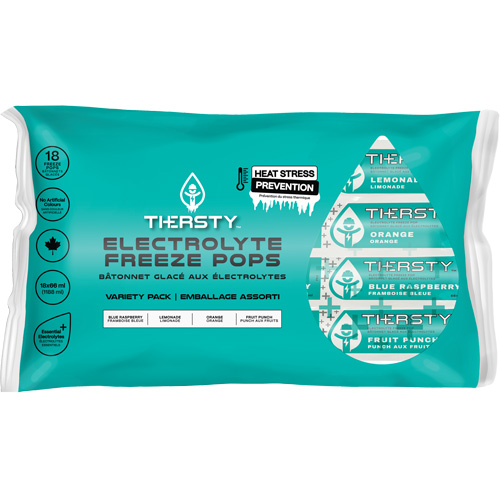 Hydration Drink Freeze Pops, Frozen, Mixed Flavours Air Extreme Inc.