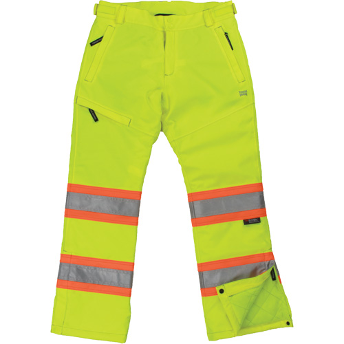 Womens Insulated Flex Safety Pant, Polyester, X-Small, High Visibility Lime-Yellow Air Extreme Inc.