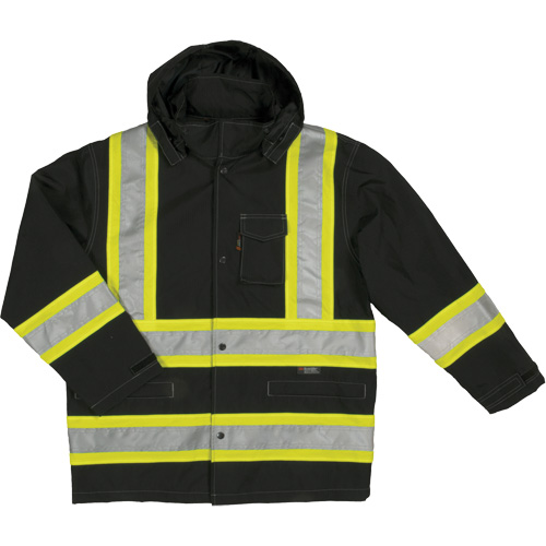 Manteau de s&eacute;curit&eacute; imperm&eacute;able en tissu ind&eacute;chirable Ripstop, Polyester, Grand, Noir Air Extreme Inc.