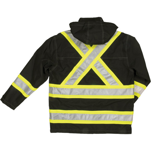 Manteau de s&eacute;curit&eacute; imperm&eacute;able en tissu ind&eacute;chirable Ripstop, Polyester, Grand, Noir Air Extreme Inc.