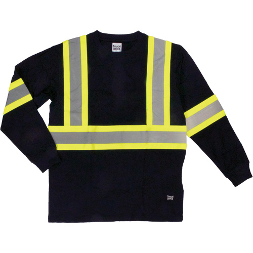 Long Sleeve Safety T-Shirt, Cotton, X-Small, Black Air Extreme Inc.
