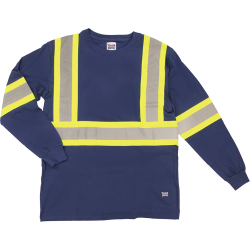 T-shirt de s&eacute;curit&eacute; &agrave; manches longues, Coton, T-petit, Bleu marin Air Extreme Inc.