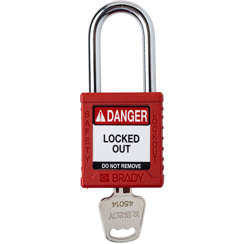 Velocity Lockout Padlock, Red, Keyed Different, Nylon, 1-1/2" Width Air Extreme Inc.
