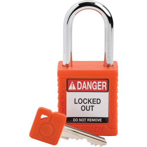 Velocity Lockout Padlock, Orange, Keyed Different, Nylon, 1-1/2" Width Air Extreme Inc.