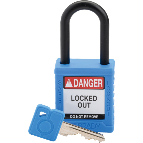 Velocity Safety Lockout Padlock, Blue, Keyed Different, Nylon, 1-1/2" Width Air Extreme Inc.
