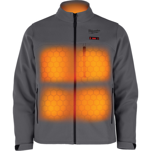 Manteau chauffante M12 ToughShell (manteau seulement), Hommes, Grand, Gris Air Extreme Inc.
