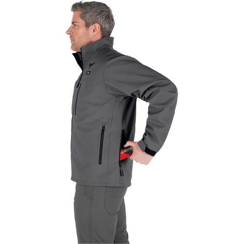 Manteau chauffante M12 ToughShell (manteau seulement), Hommes, Grand, Gris Air Extreme Inc.