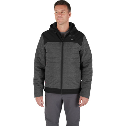 Veste chauffante M12 QuietShell avec pile, Hommes, 2T-Grand, Gris Air Extreme Inc.